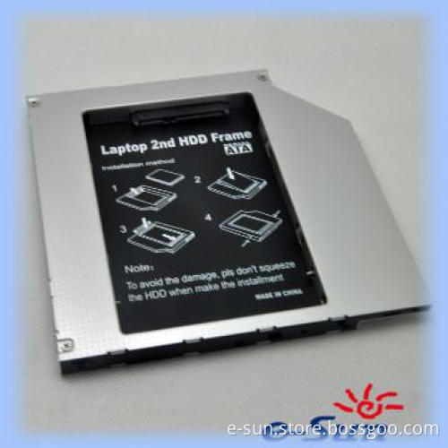 9.5mm,SATA-SATA, second hard drive case for laptop